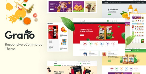 Grano v1.0 - Organic &amp; Food Responsive Prestashop Theme