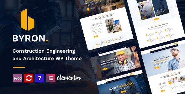 Byron v1.6 - Construction and Engineering WordPress Theme