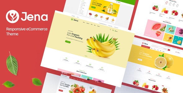 Jena v1.0 - Organic &amp; Food Responsive Prestashop Theme