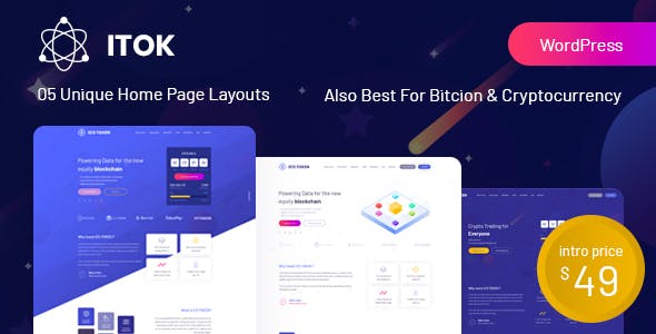 ITok v1.1.20 - ICO and Cryptocurrency WordPress Theme