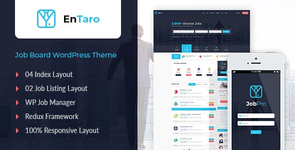 Entaro v3.19 - Job Portal WordPress Theme