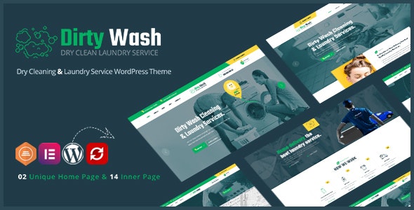 DirtyWash v1.0.1 – Laundry Service WordPress Theme