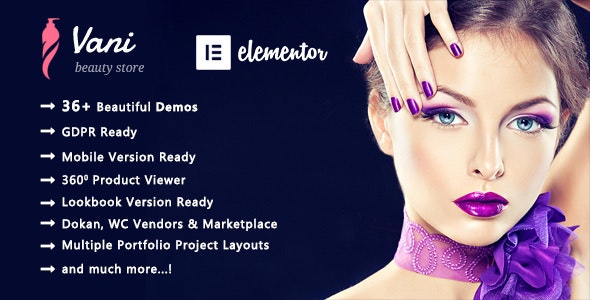 Vani v2.0.8 - Cosmetic Beauty WooCommerce WordPress Theme