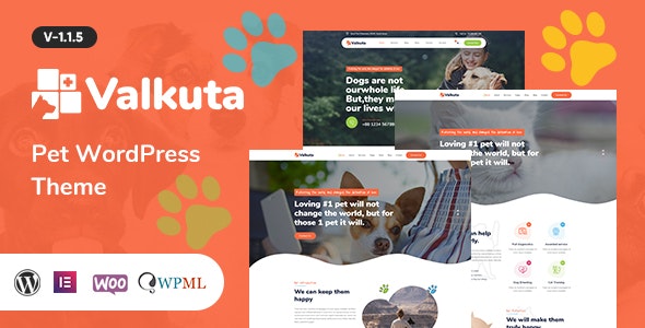 Valkuta v1.1.5 - Pet WordPress Theme