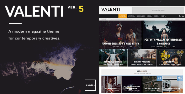 Valenti v5.6.3.5 - WordPress HD Review Magazine News Theme