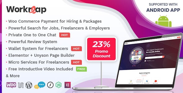 Workreap v2.1.9 - Freelance Marketplace WordPress Theme