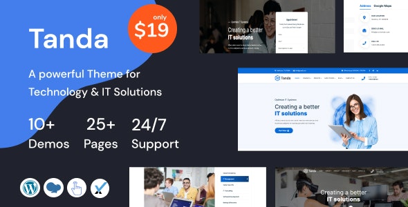 Tanda v1.3 - Technology and IT Solutions WordPress Theme