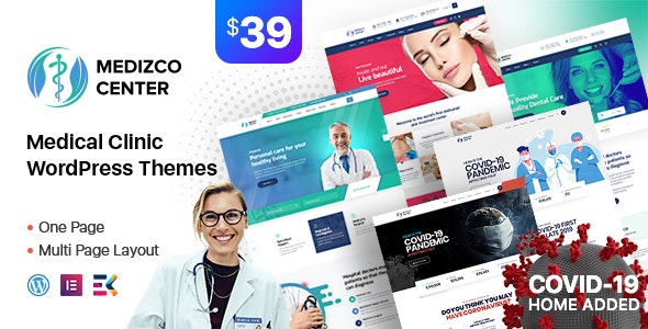 Medizco v2.6 - Medical Health &amp; Dental Care Clinic WordPress Theme