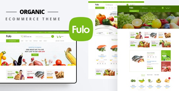 Fulo v1.0 - Organic &amp; Food Responsive Prestashop Theme