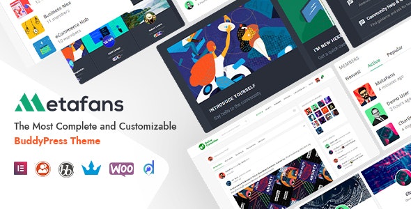 MetaFans v2.3.2 - Community &amp; Social Network BuddyPress Theme