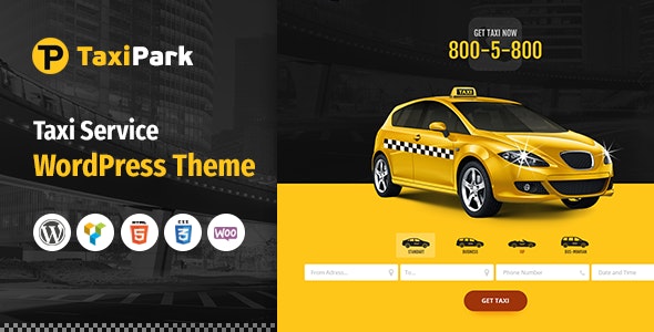 TaxiPark v1.5.9 - Taxi Cab Service Company WordPress Theme