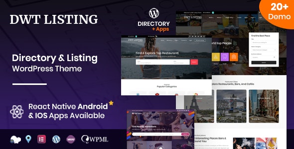 DWT v3.1.9 - Directory &amp; Listing WordPress Theme