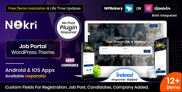 Nokri v1.4.5 - Job Board WordPress Theme