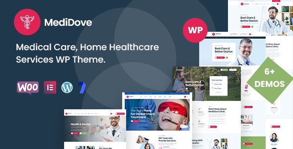 MediDove v2.1.0 - Medical Care, Home Healthcare Service WP Theme + RTL