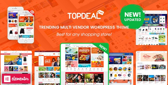 TopDeal v2.1.3 - Multi Vendor Marketplace Elementor WooCommerce WordPress Theme