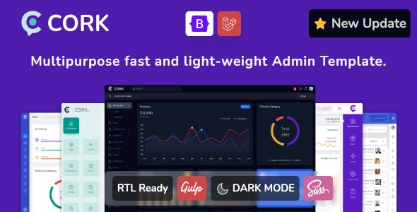 Cork v2.1 - Responsive Admin Dashboard Template