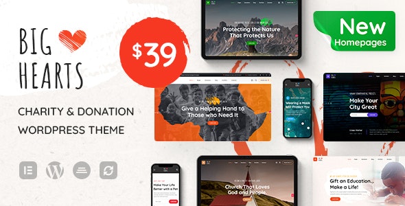 BigHearts v1.0.13 - Charity &amp; Donation WordPress Theme