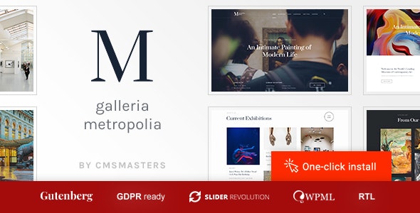 Galleria Metropolia v1.1.3 - Art Museum &amp; Exhibition Gallery Theme