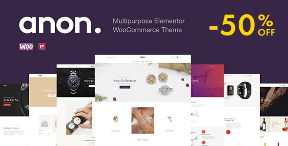 Anon v2.0.5 - Multipurpose Elementor WooCommerce Theme