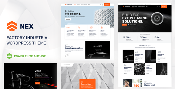 Nex v10 - Factory &amp; Industrial WordPress