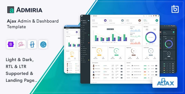 Admiria v1.0 - Ajax Admin &amp; Dashboard Template