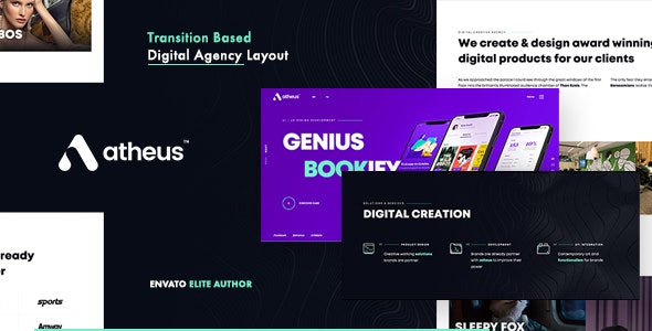 Atheus v1.1.0 - Modern Creative Agency WordPress Theme