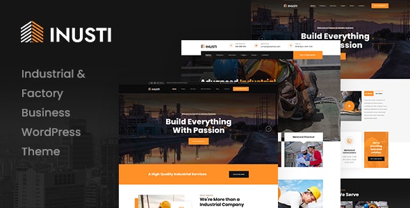 Inusti v1.0 – Factory &amp; Industrial WordPress Theme