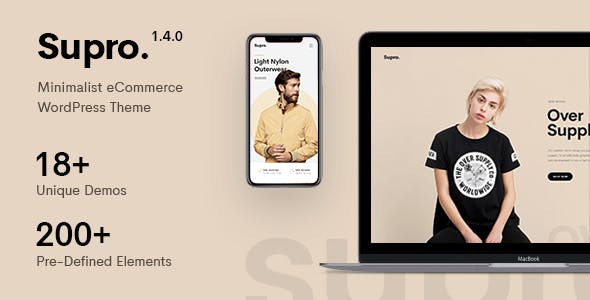 Supro v1.6.5 - Minimalist AJAX WooCommerce WordPress Theme