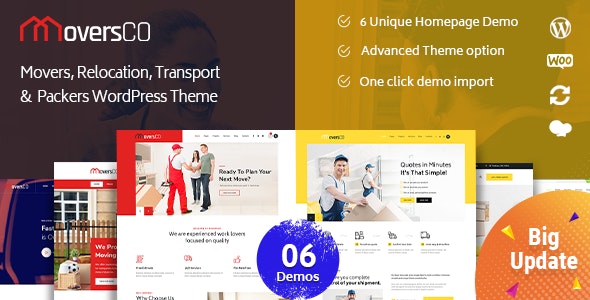 MoversCO v2.2 - Movers &amp; Packers WordPress Theme