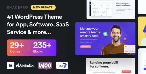 ShadePro v3.2.4 - Startup &amp; SaaS WordPress Theme