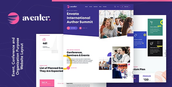 Aventer v1.0 - Conferences &amp; Events HTML Template