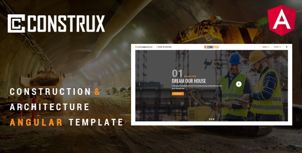 Construx v1.0 - Construction &amp; Building Angular Template