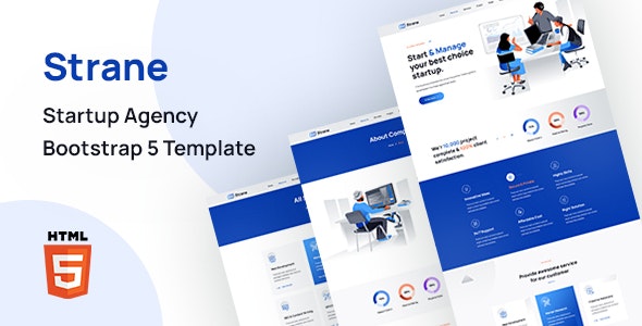 Strane v1.0 - Startup Agency Bootstrap 5 Template