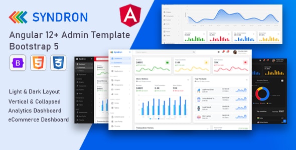 Syndron v1.0 - Angular 12+ Bootstrap 5 Admin Template