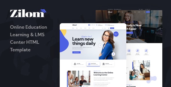 Zilom v1.0 - Online Education Learning HTML Template