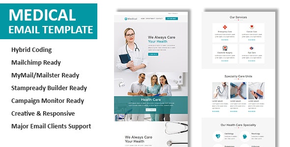 Medical v1.0 - Multipurpose Responsive Email Template