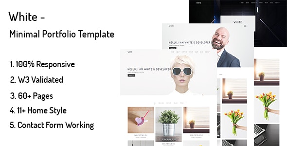 White v1.0 - Minimal Portfolio Template