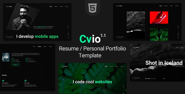 Cvio v1.1 - CV Resume Template