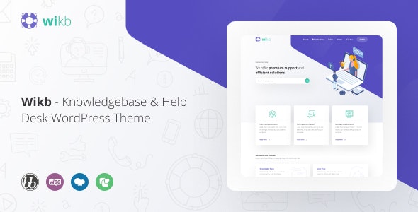 Wikb v1.3 - Knowledgebase &amp; Help Desk WP Theme