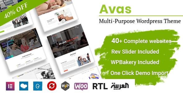 Avas v6.3.0.3 - Multi-Purpose WordPress Theme