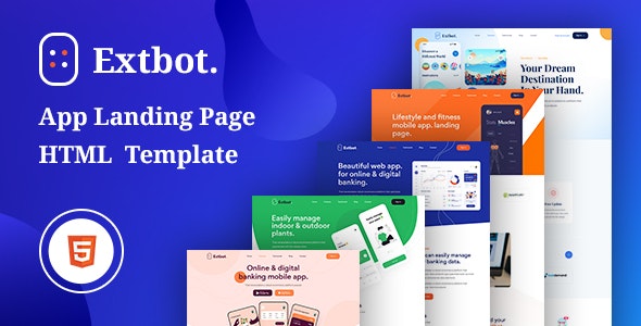 Extbot v1.0 - App Landing Bootstrap 5 Template