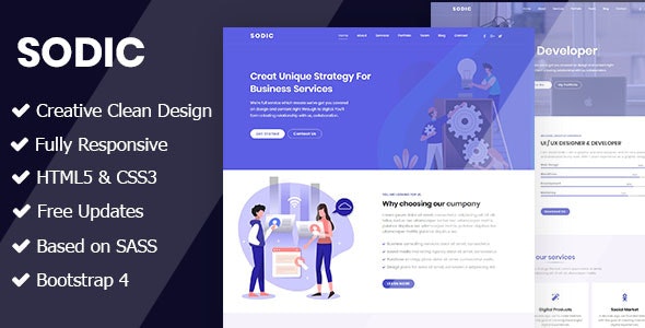 Sodic v1.0 - Multi-Purpose OnePage Template