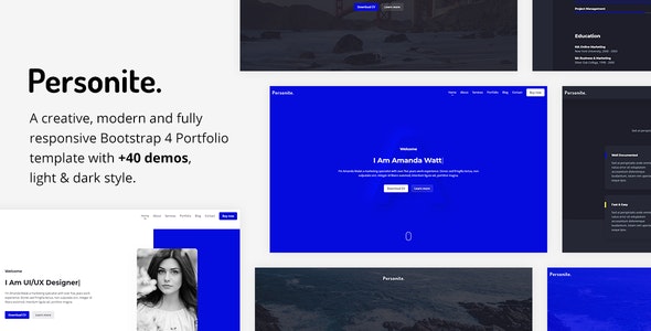 Personite v1.0 - Bootstrap Portfolio Template