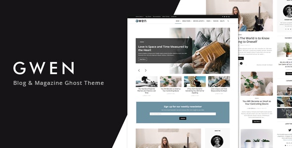 Gwen v1.0 - Blog and Magazine Ghost Theme