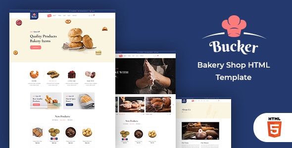 Bucker v1.0 - Bakery Shop HTML Template