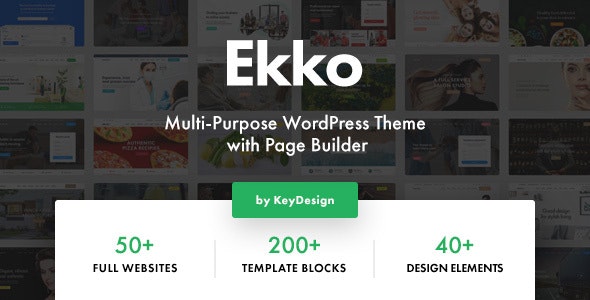 Ekko v3.0 - Multi-Purpose WordPress Theme with Page Builder