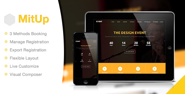 MitUp v1.1.9 - Event & Conference WordPress Theme