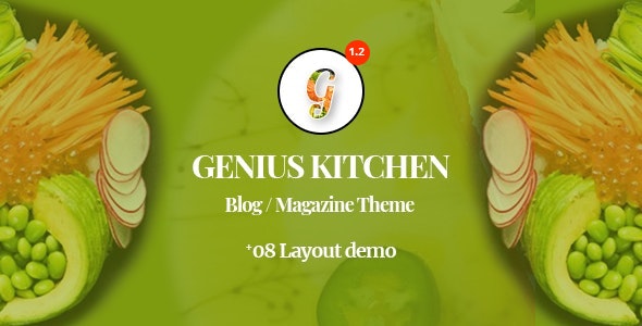 Genius Kitchen v1.5 - News Magazine and Blog Food WordPress Theme