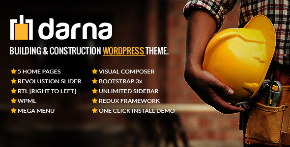 Darna v1.2.6 - Building & Construction WordPress Theme