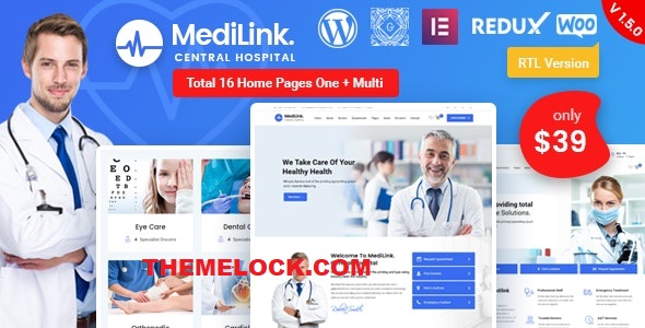 Medilink v1.5.1 - Health & Medical WordPress Theme